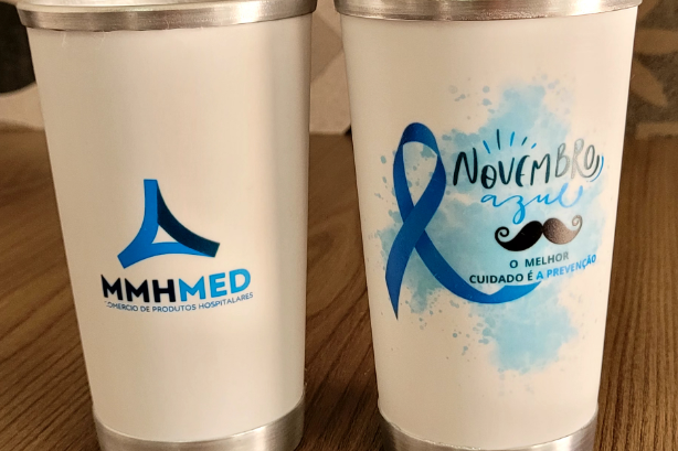 Sublimug - Copo Semi Térmico Personalizado Novembro Azul